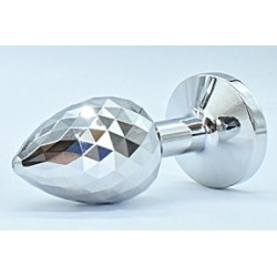 MyPlayToys Plug Ikonik Diamond M 7 x 3.3cm Argent